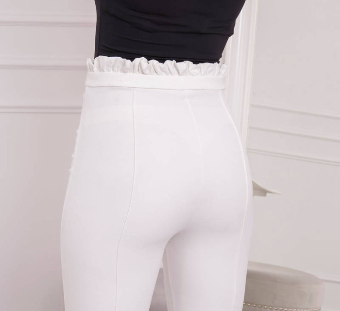 Kalhoty model 18749304 ecru - K-Fashion