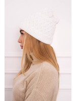 Fleecová čepice model 18750825 bílá - K-Fashion