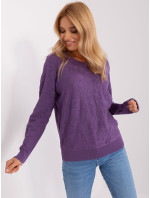 Sweter AT SW 2231A.00P fioletowy