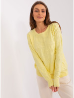 Sweter AT SW 2231A.00P jasny żółty