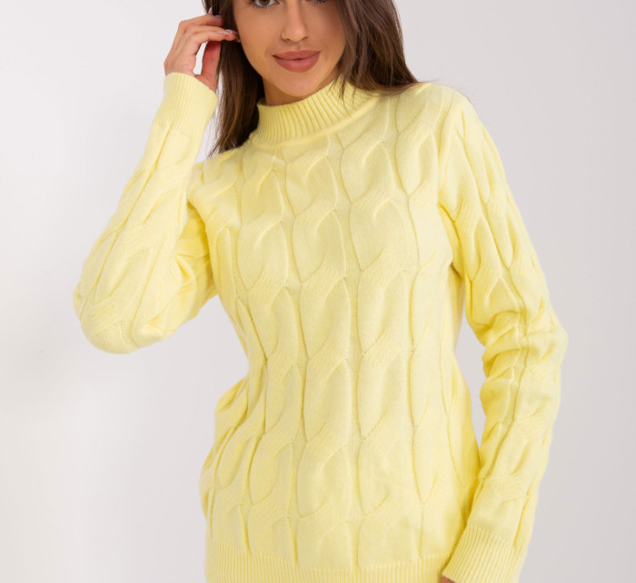 Sweter AT SW 2235.00P jasny żółty