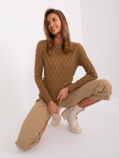 Sweter AT SW  jasny brązowy model 18987380 - FPrice