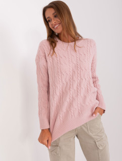 Sweter AT SW  jasny różowy model 18895506 - FPrice