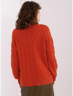 Sweter AT SW 2348.88 ciemny pomarańczowy