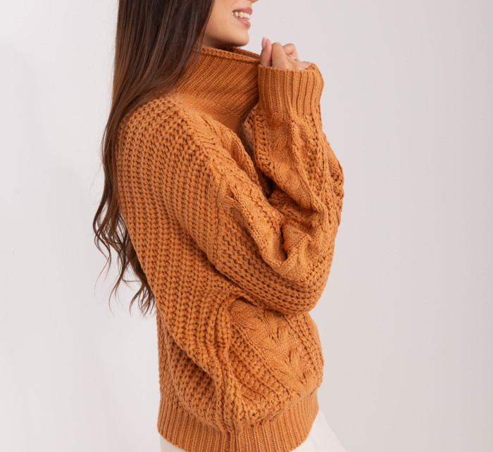Sweter AT SW 2350.91P jasny brązowy