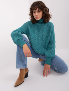 Sweter AT SW  turkusowy model 19014804 - FPrice