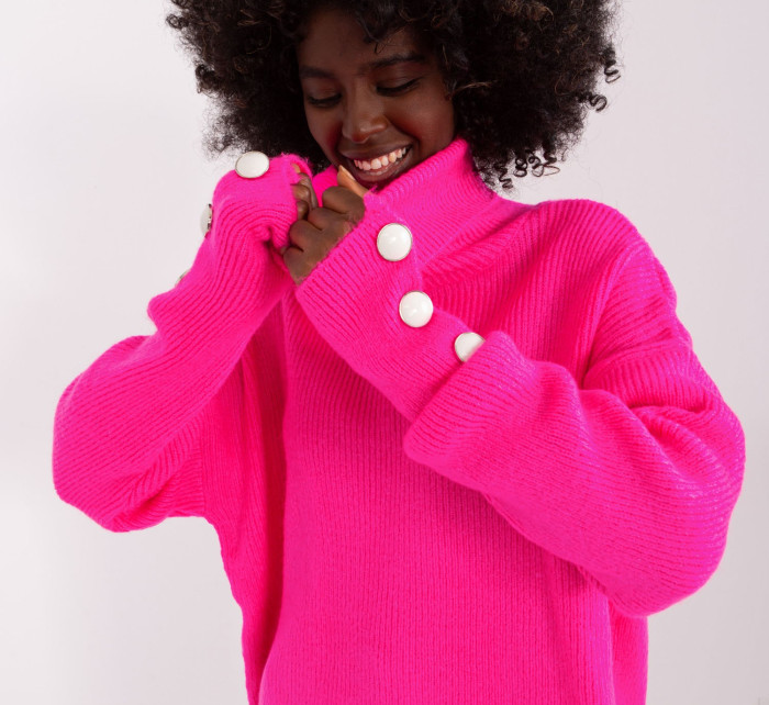 Sweter BA SW 015.01P fluo różowy