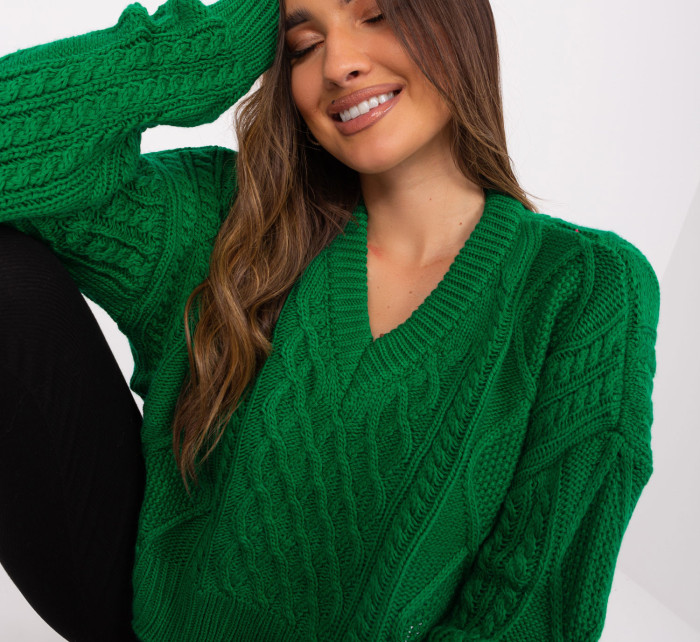 Sweter BA SW 0376.65P zielony