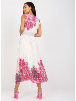 Dámské šaty DHJ SK model 17513656 bílé a růžové - FPrice
