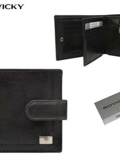 Portfele męskie Portfel skórzany PC 107L BAR 2526 Black 