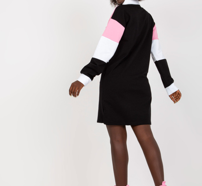 Dámské šaty RV SK model 17547221 černé a růžové - FPrice