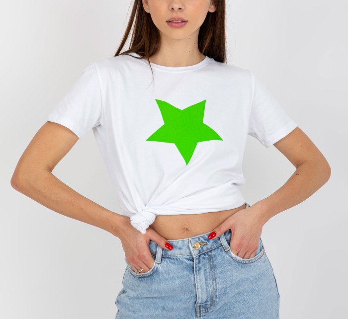 Dámské tričko RV TS 8626.00 bílá zelená - FPrice