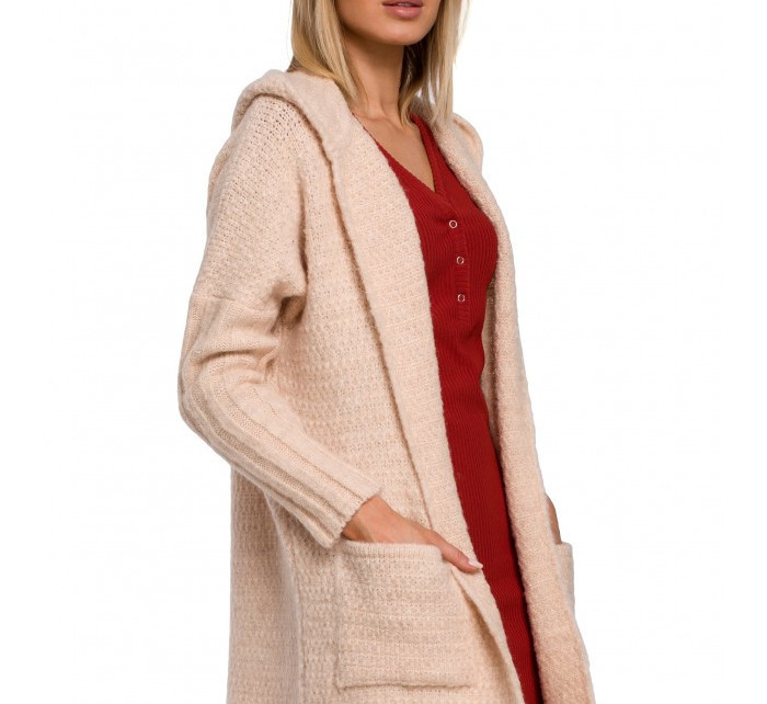 Pletený svetr s kapucí  barva model 15106857 - Moe