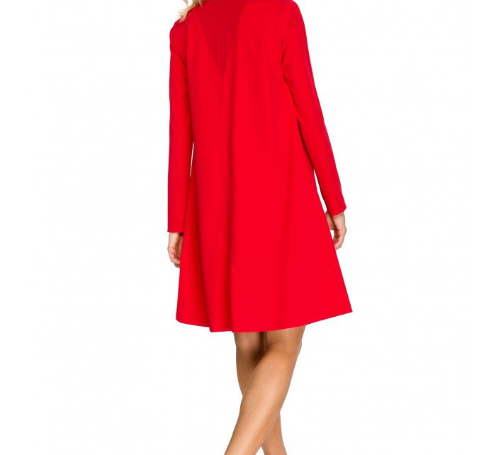 Šaty na přehoz s detaily na zádech červené model 15099047 - STYLOVE