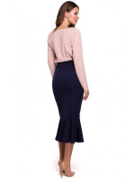 tužková sukně krepová růžová model 15103382 - Makover