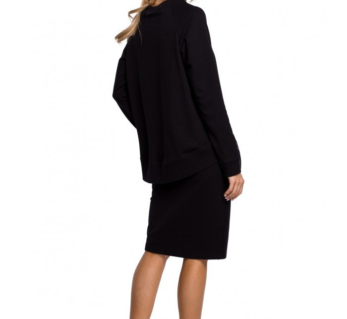 tužková sukně s pruhem s logem černá model 18002591 - Moe