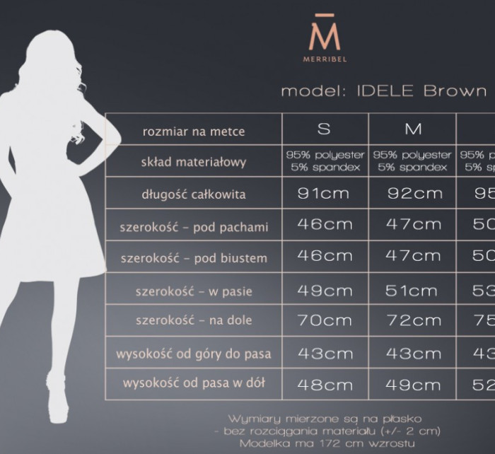 Šaty model 17571337 Brown - Merribel