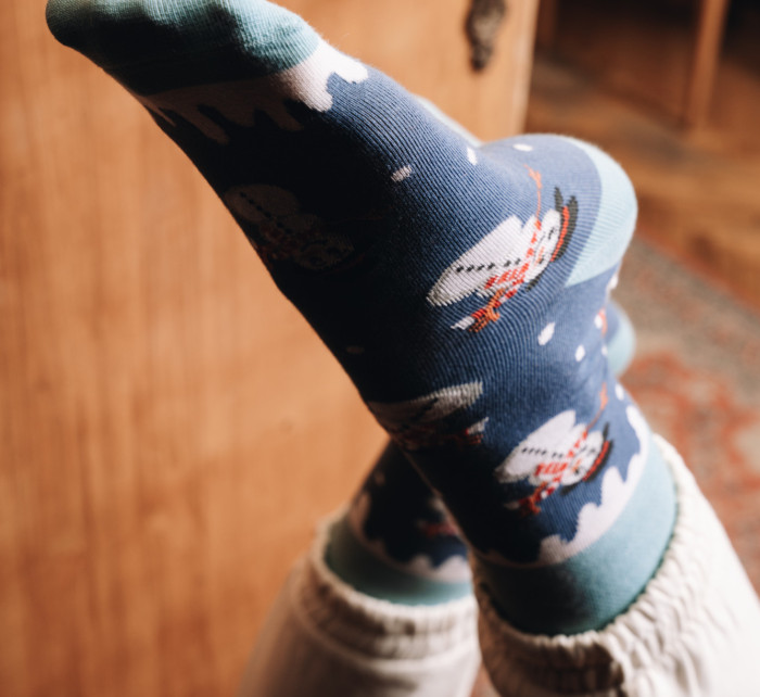 Ponožky Sněhuláci 079-244 Melange Grey - Více