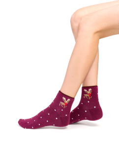 Ponožky model 17697858 Melange Maroon - Steven