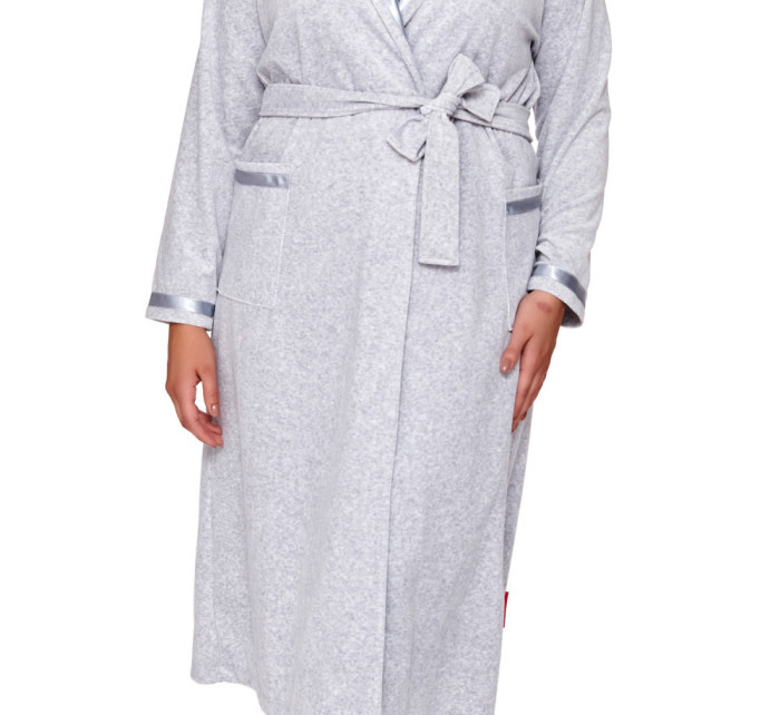 Doctor Nap Dressing Gown Swa.1078. Grey Melange