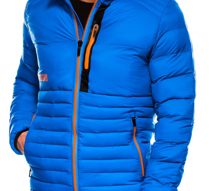 Pánská bunda Ombre Jacket C372 Modrá