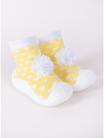 Dětské dívčí ponožky s podrážkou žlutá model 16703501 - Yoclub
