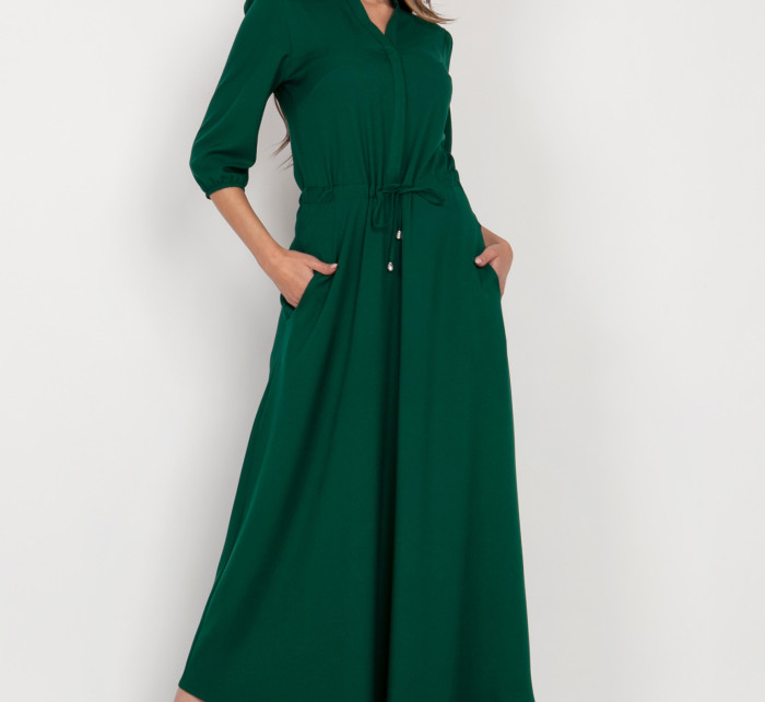 Šaty s dlouhým rukávem model 16708678 Zelená - Lanti