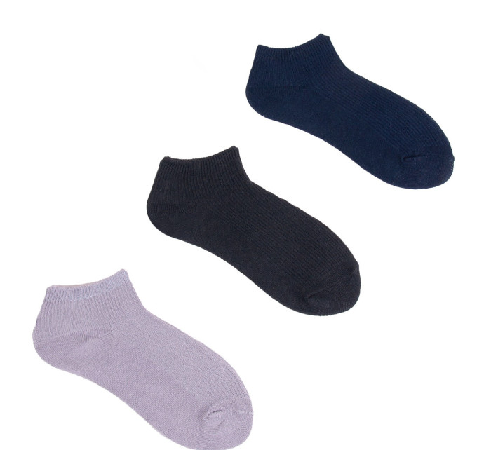 Dětské bavlněné ponožky bez 3 balení Vícebarevné model 16720898 - Yoclub