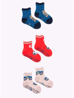 Chlapecké bavlněné ponožky proti s ABS vzorem Barvy 3pack Vícebarevné model 17179201 - Yoclub