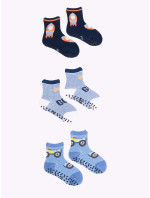 Yoclub Boys' Cotton Socks Anti Slip ABS Patterns Colours 3-pack SKA-0109C-AA3A-004 Multicolour