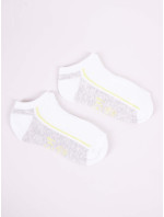 Yoclub Chlapčenské členkové bavlnené ponožky Vzory Farby 3-pack SKS-0028C-AA30-001 Viacfarebné