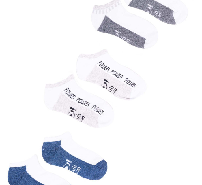 Chlapecké kotníkové bavlněné ponožky Vzory Barvy 3pack model 17179257 Vícebarevné - Yoclub