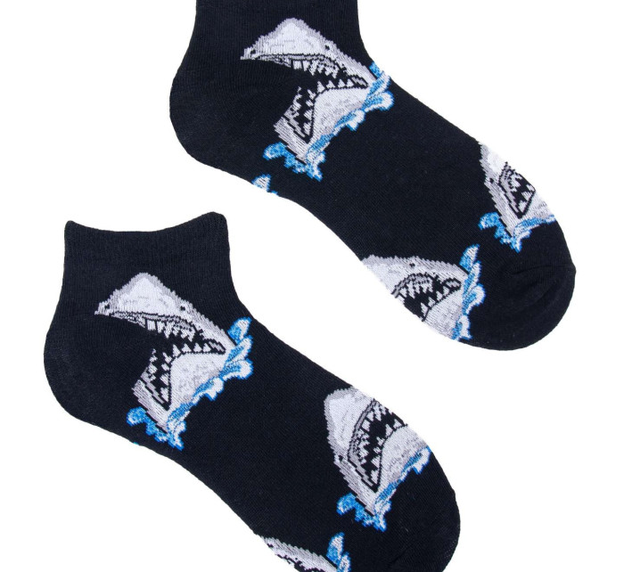 Kotníkové bavlněné ponožky Vzory barev Black model 18089192 - Yoclub