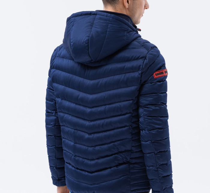 Pánska bunda Ombre Jacket C368-1 Modrá