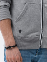 Pánska mikina Ombre Sweatshirt B977-1 Grey Melange