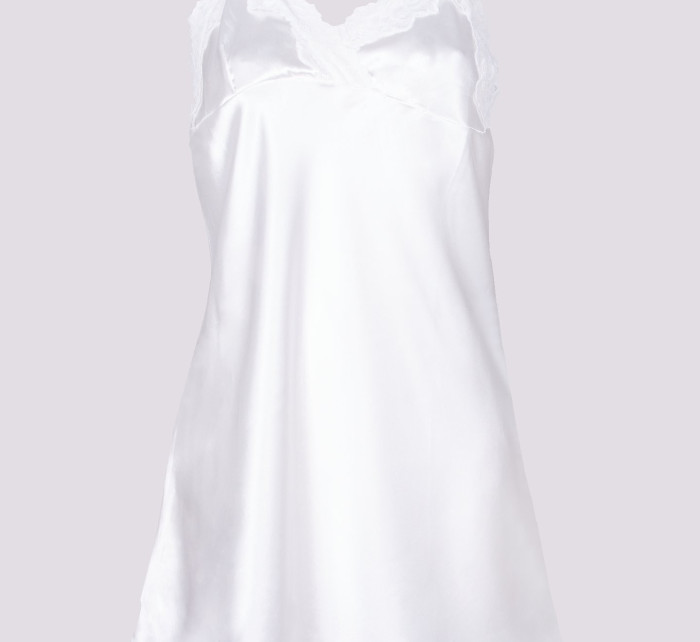 Dámská saténová noční košile model 17296607 White - Yoclub