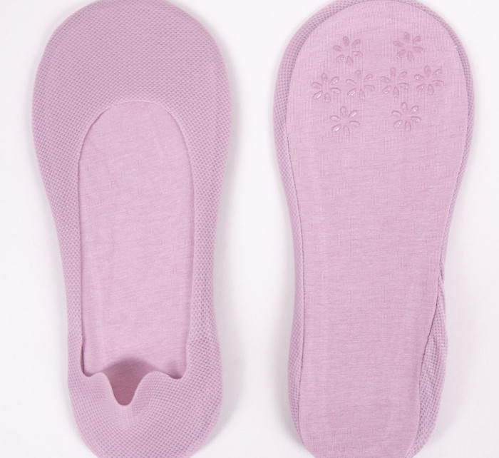 Yoclub Dámské ponožky Anti Slip Abs 3-Pack SKB-0052K-100A Purple