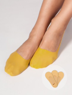 Dámské nízké ponožky s  3 balení Mustard model 17296633 - Yoclub