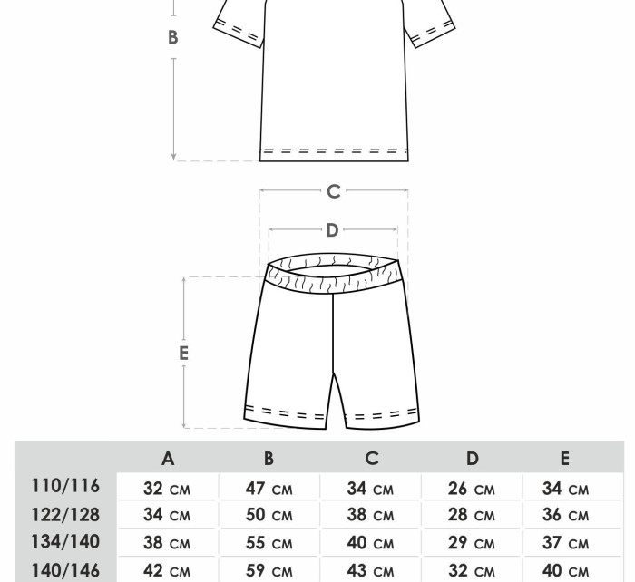 Chlapecké krátké bavlněné pyžamo model 17534864 Vícebarevné - Yoclub