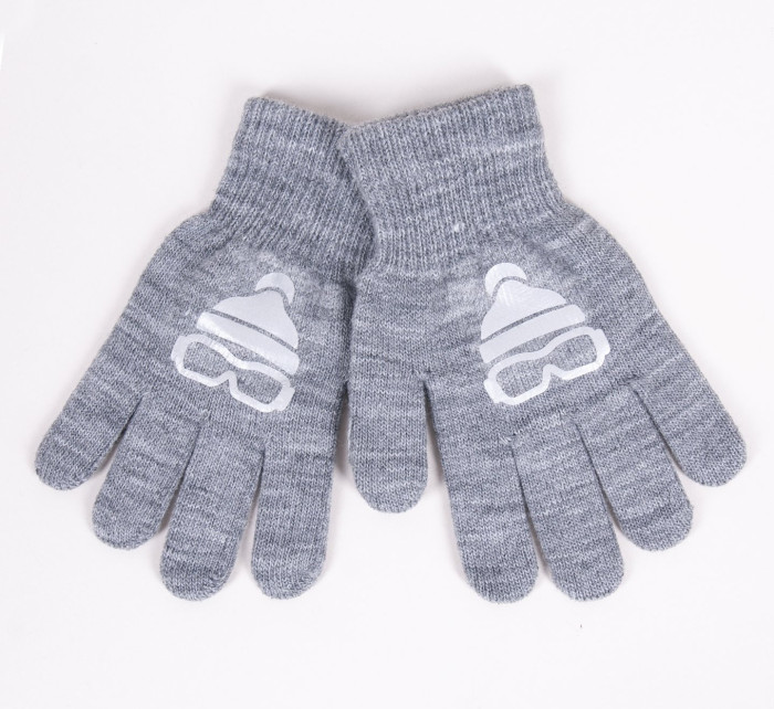 Chlapecké pětiprsté rukavice s  Grey model 17956766 - Yoclub