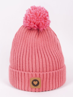 Dívčí zimní čepice model 17957082 Pink - Yoclub