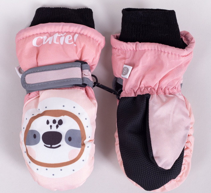 Detské zimné lyžiarske rukavice Yoclub REN-0200G-A110 Pink