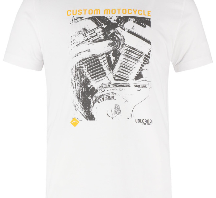 Volcano T-shirt T-Travel M02011-S23 White