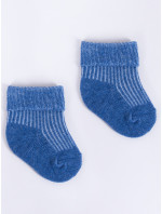 Yoclub 3Pack chlapecké ponožky s manžetou SKA-0009U-0000-004 Blue