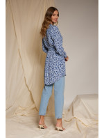 Monnari Blouses Blouse With A Longer Cut With A Spotted Pattern Multicolor