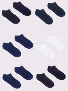 Chlapecké kotníkové bavlněné ponožky Basic Plain 6Pack Multicolour model 18504840 - Yoclub