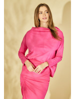 Monnari Sweatshirts Women's Sweatshirt With Imitation Pocket Pink
