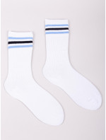 Yoclub Mens' Socks Basic Colours 3-Pack SKA-0130U-0100 White