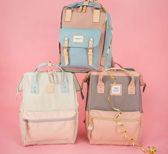 Himawari Backpack Tr23184-2 Light Pink/Grey/Pink