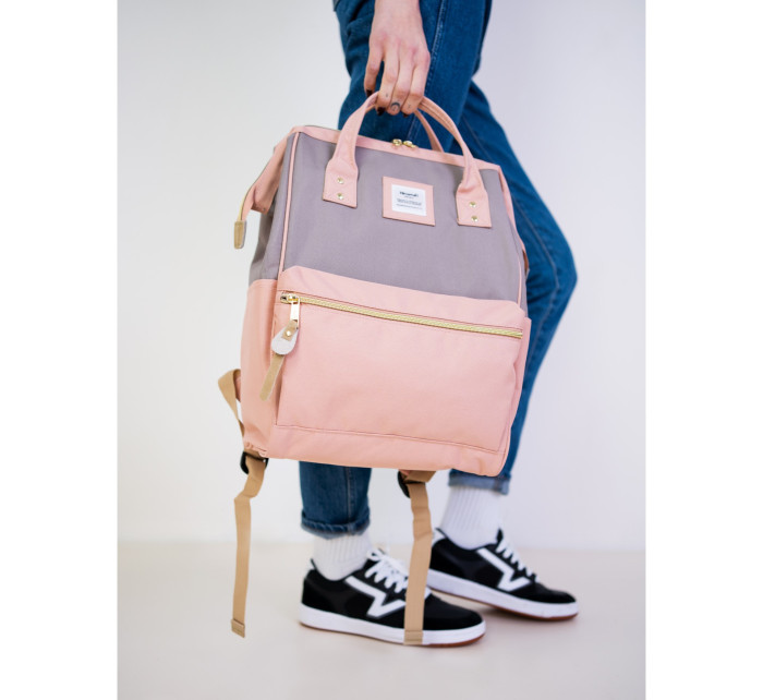 Himawari Backpack Tr23184-2 Light Pink/Grey/Pink